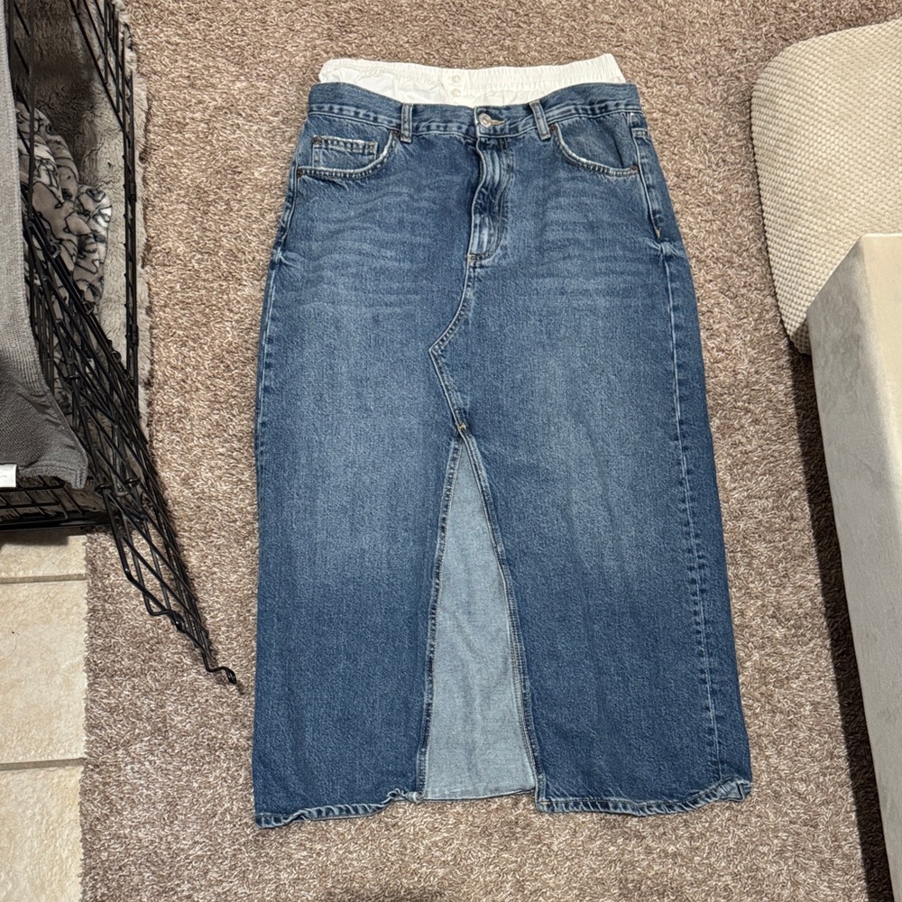 Women's Blue Denim Skirt